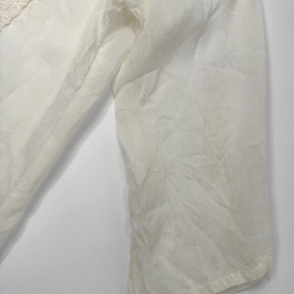 JOHNNY WAS Tunic Top Womens Small Embroidered Rayon Floral Sheer Bethanie - Picture 11 of 16